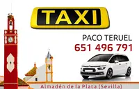 TAXI PACO TERUEL en Almadén de la Plata.
