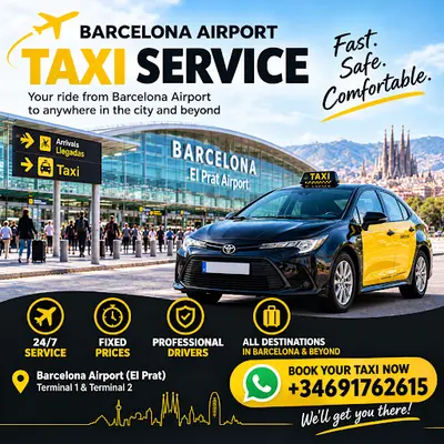 Taxi Barcelona airport 24h