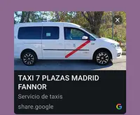 Taxi 7 Plazas Madrid Fannor