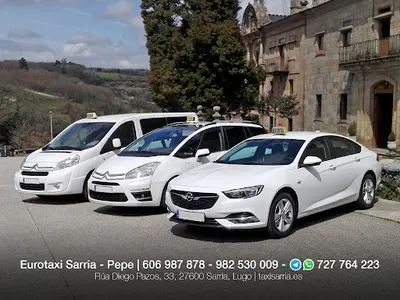 Taxi Sarria Pepe | 5, 7 y 9 plazas | Servicio 24 horas | Peregrinos | Transporte de 6 bicicletas